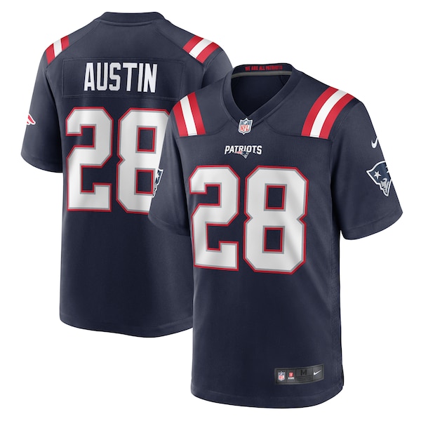Alex Austin New England Patriots Nike  Game Jersey -  Navy