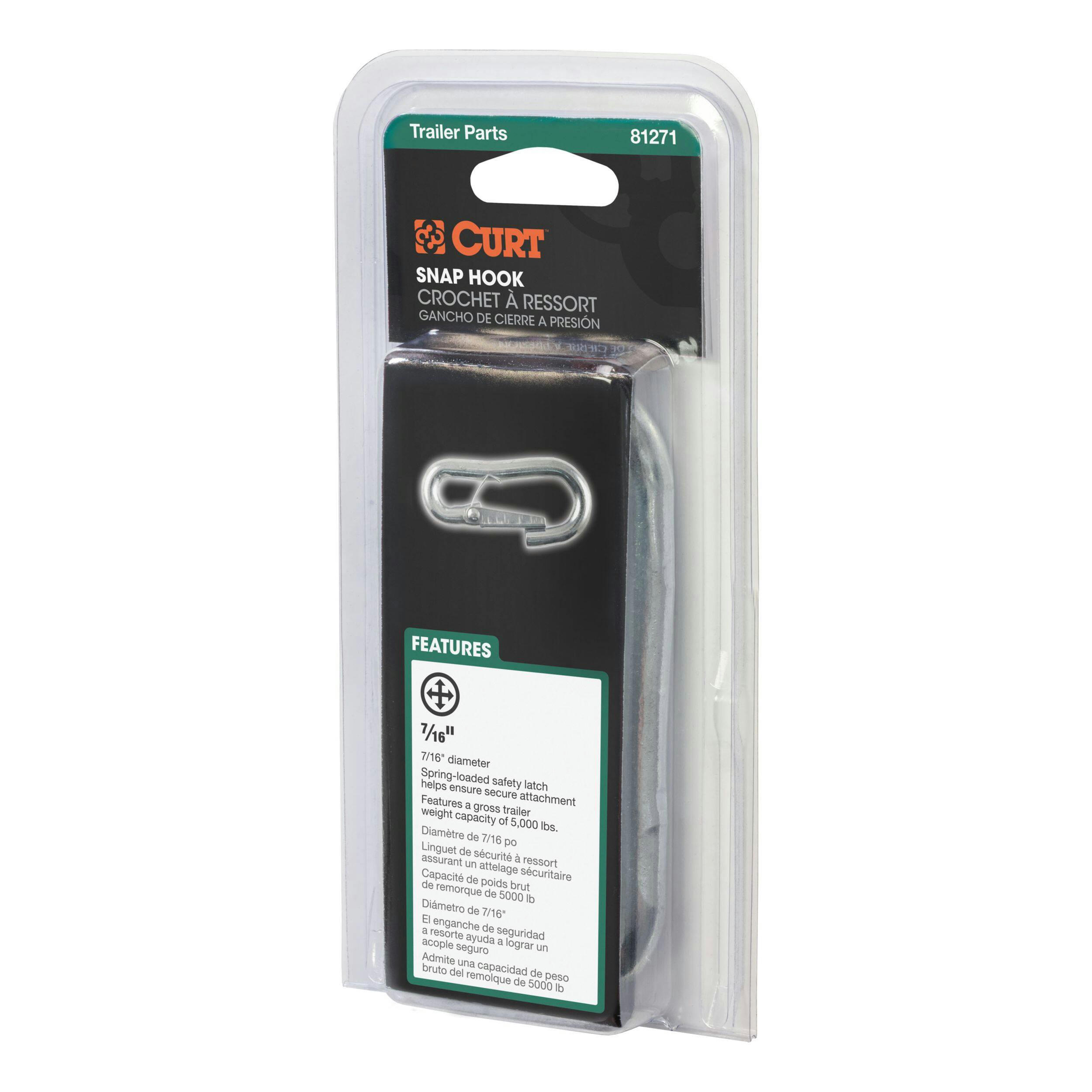 CURT 7/16-in Snap Hook (5,000-lb, Packaged)
