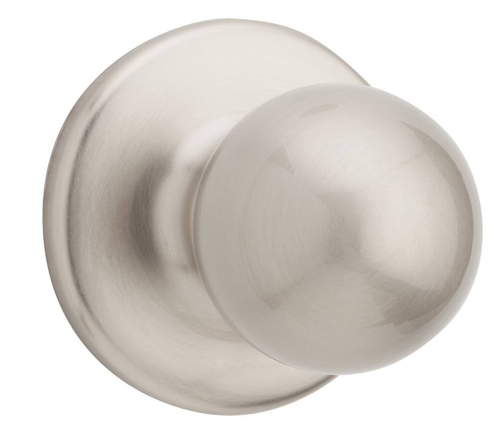 Weiser Classic Passage Ball Door Knob Lock Set, Satin Nickel