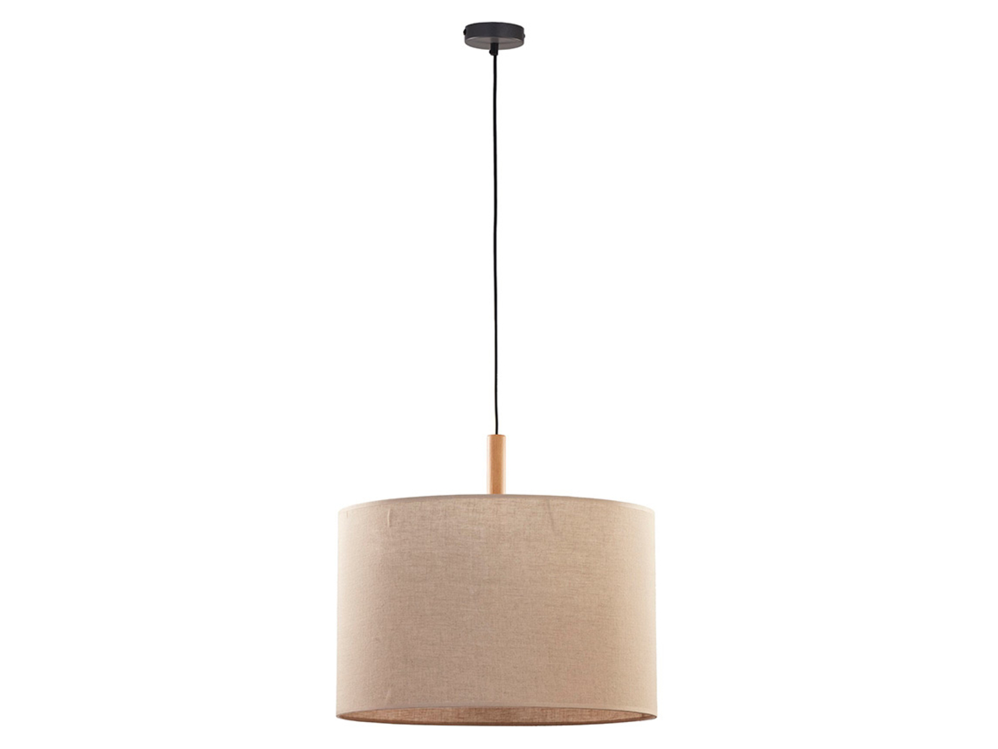 Lampa wisząca Deva Nature tkaninowa beżowa