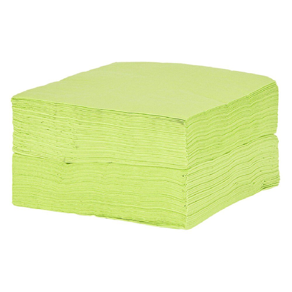 Lot de 100 serviettes en papier vert anis