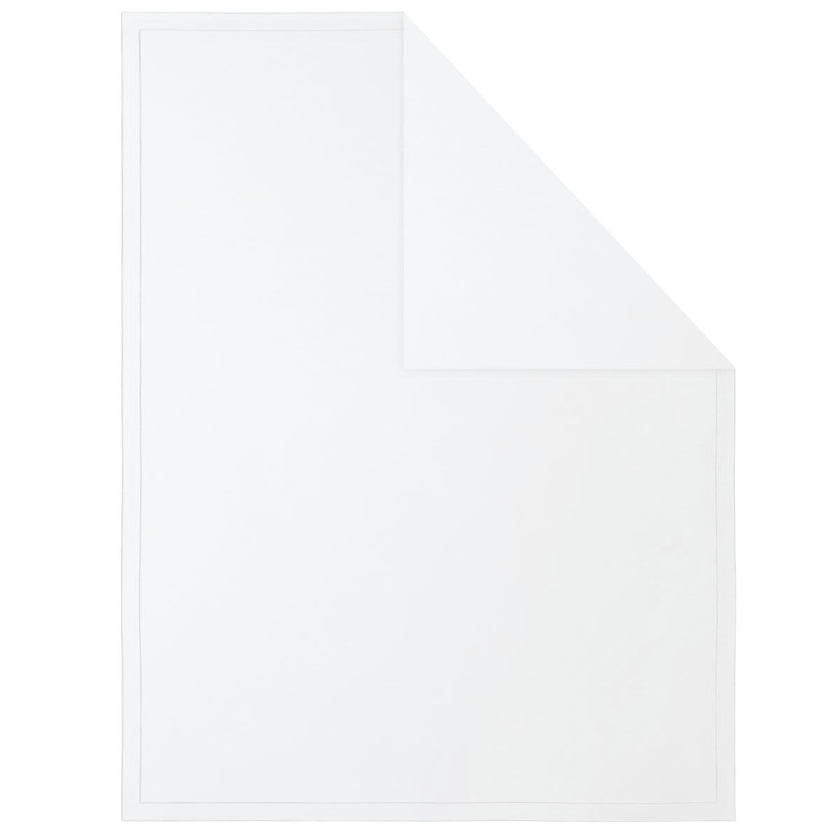 LOUVRE - Housse de couette coton blancxblanc 140x200 cm