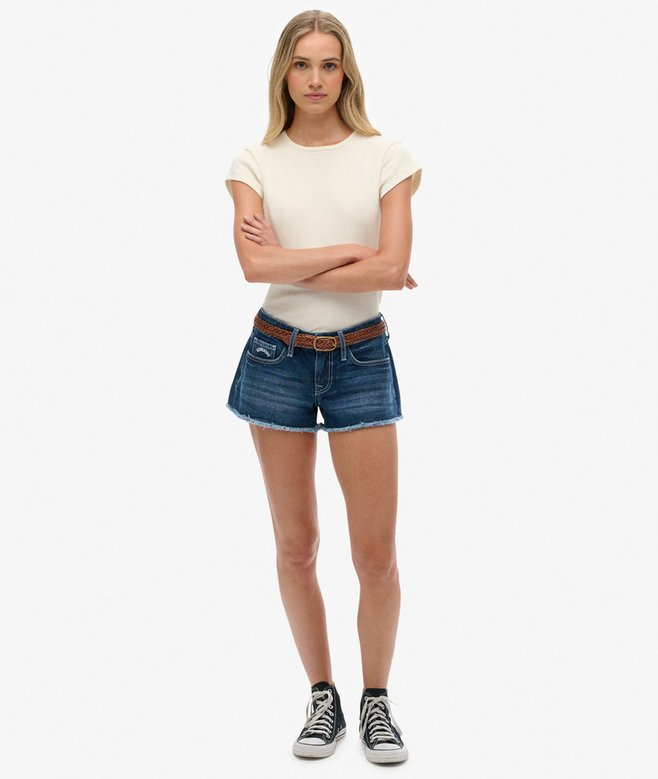 Low Rise Denim Hot Shorts