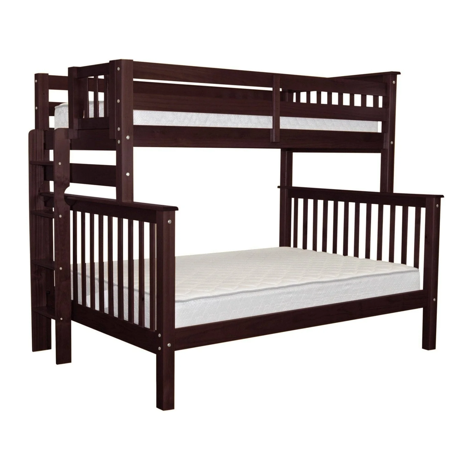 Taylor & Olive Trillium Twin over Full Bunk Bed with End Ladder