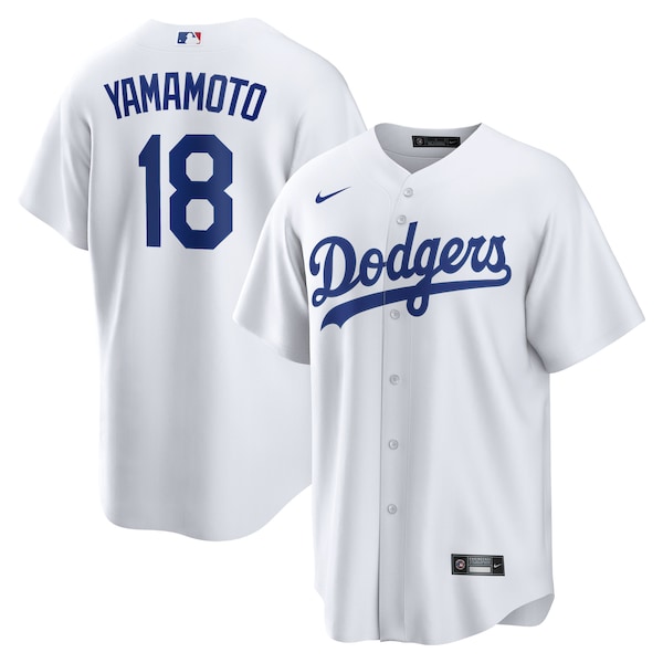 Yoshinobu Yamamoto Los Angeles Dodgers Nike Home Replica Player Jersey – White