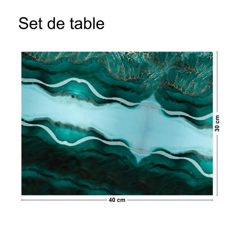 BRUT - Lot de 4 sets de table L 40xl 30cm