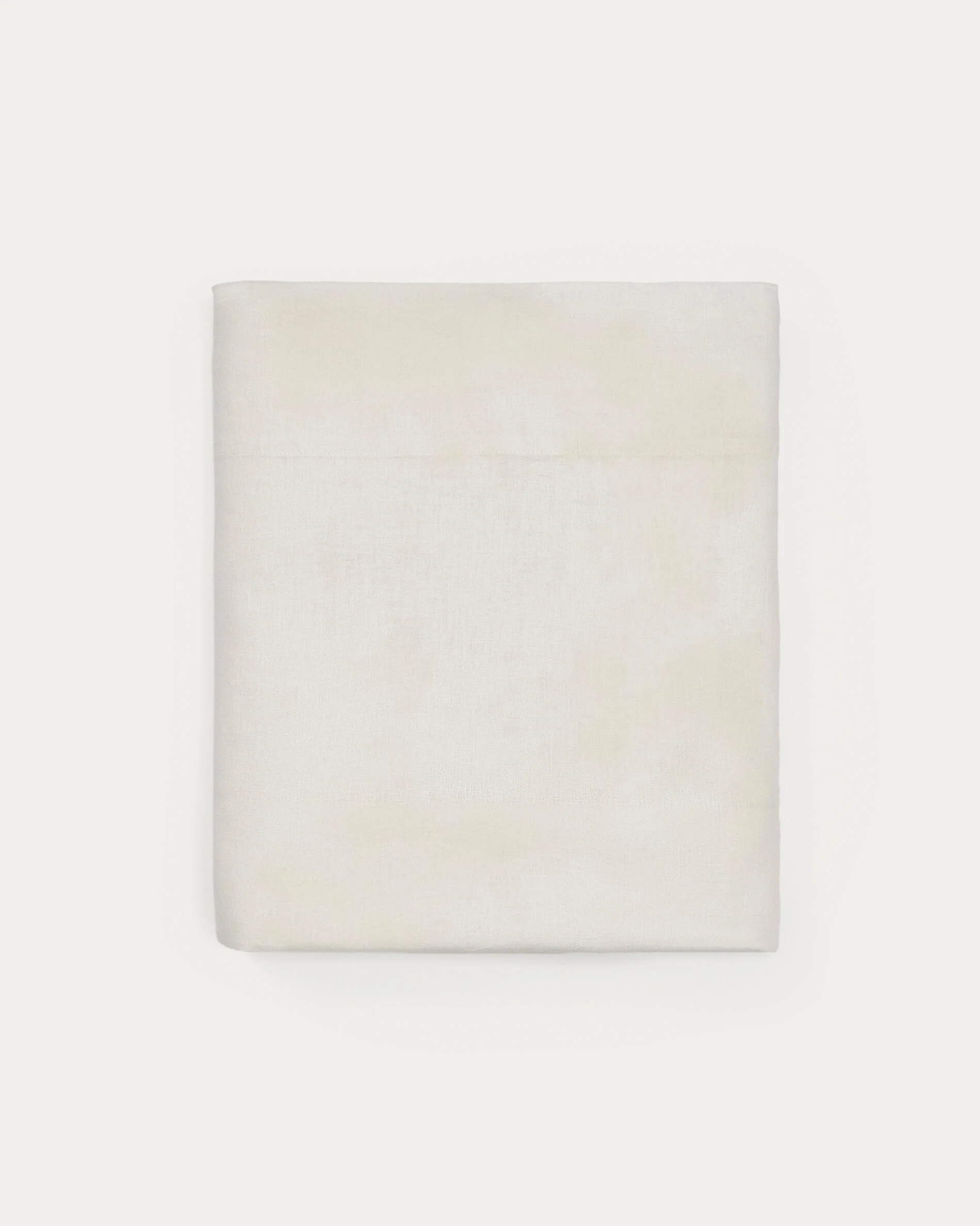 Simmel beige linen blend top sheet for 90 cm bed