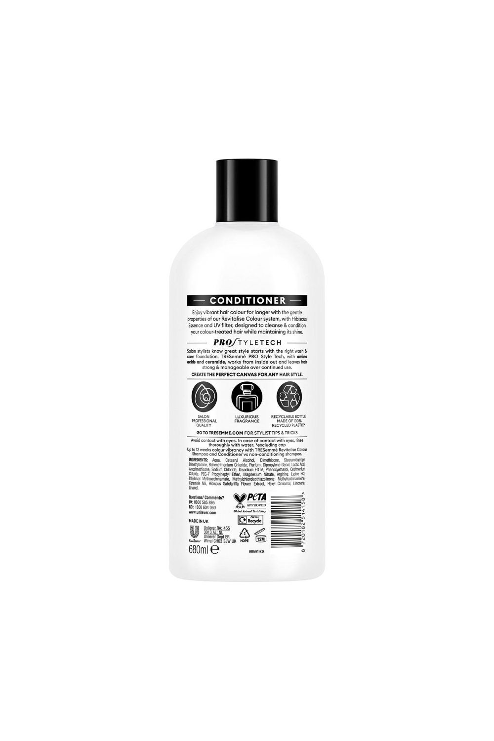 Tresemme Conditioner' Revitalise Colour with Hibiscus Essence & UV Filter, 680ml