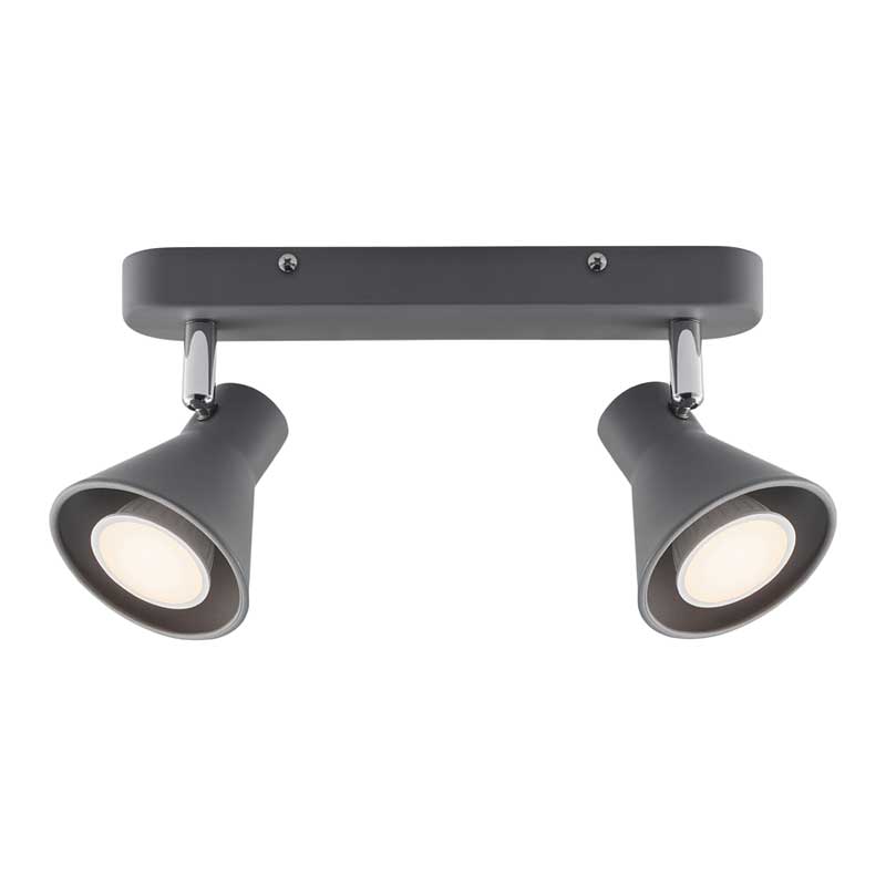 Nordlux Eik Spotlamp - 2-lichts GU10 - Grijs