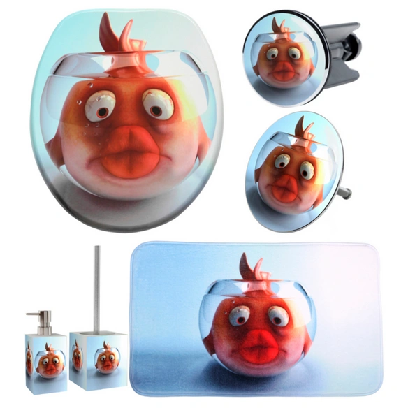 Bad-Accessoire-Set »Goldfisch«, 6-teilig
