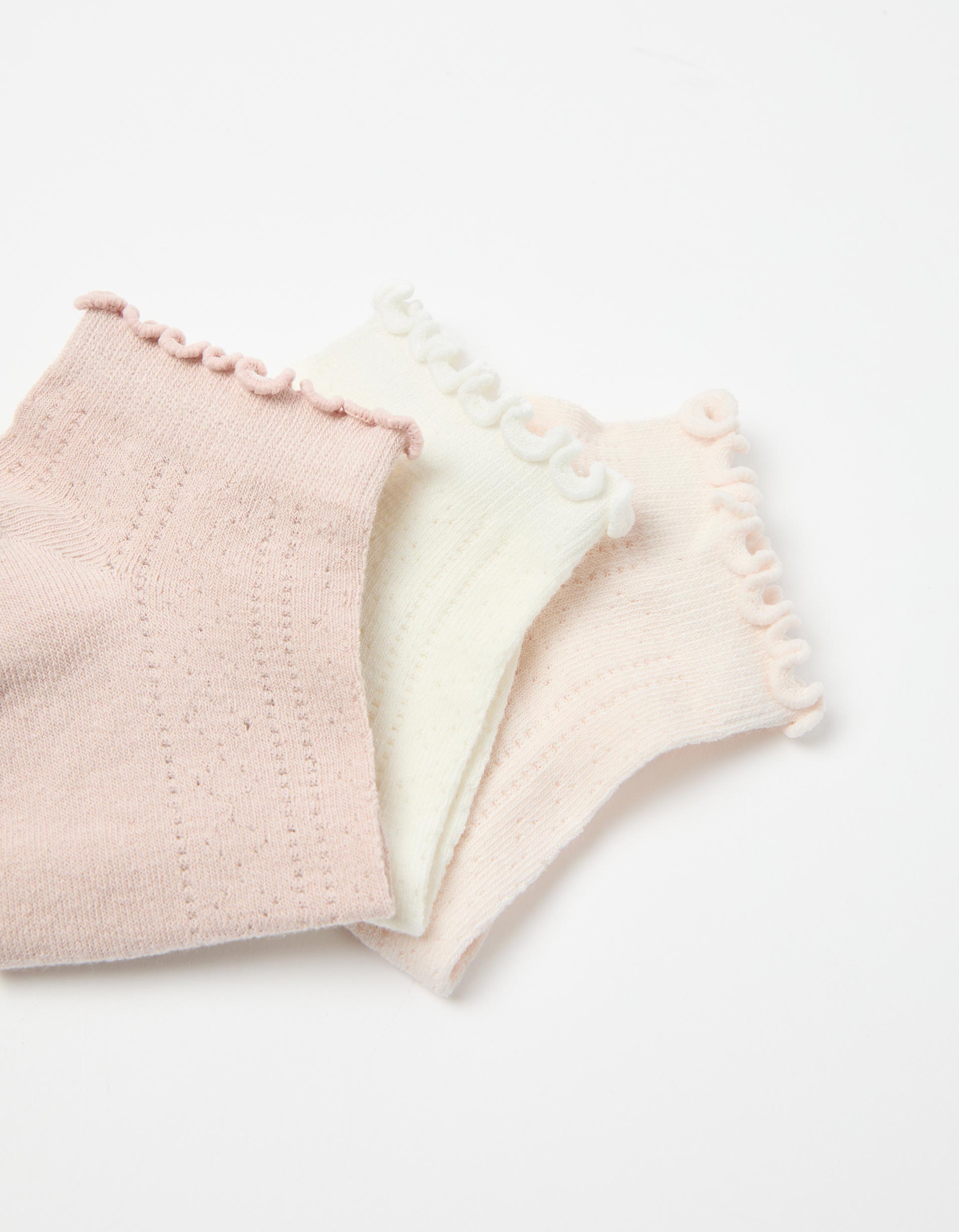 Pack 3 Pares de Meias Tornozelo, Mulher, Cru