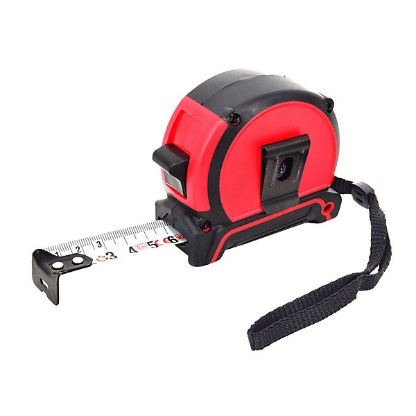 AW Tools - Mètre ruban motif/style Rouleau Rouge / Noir (Taille unique)