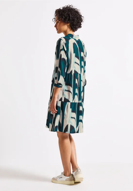 Tunika-Kleid mit Print