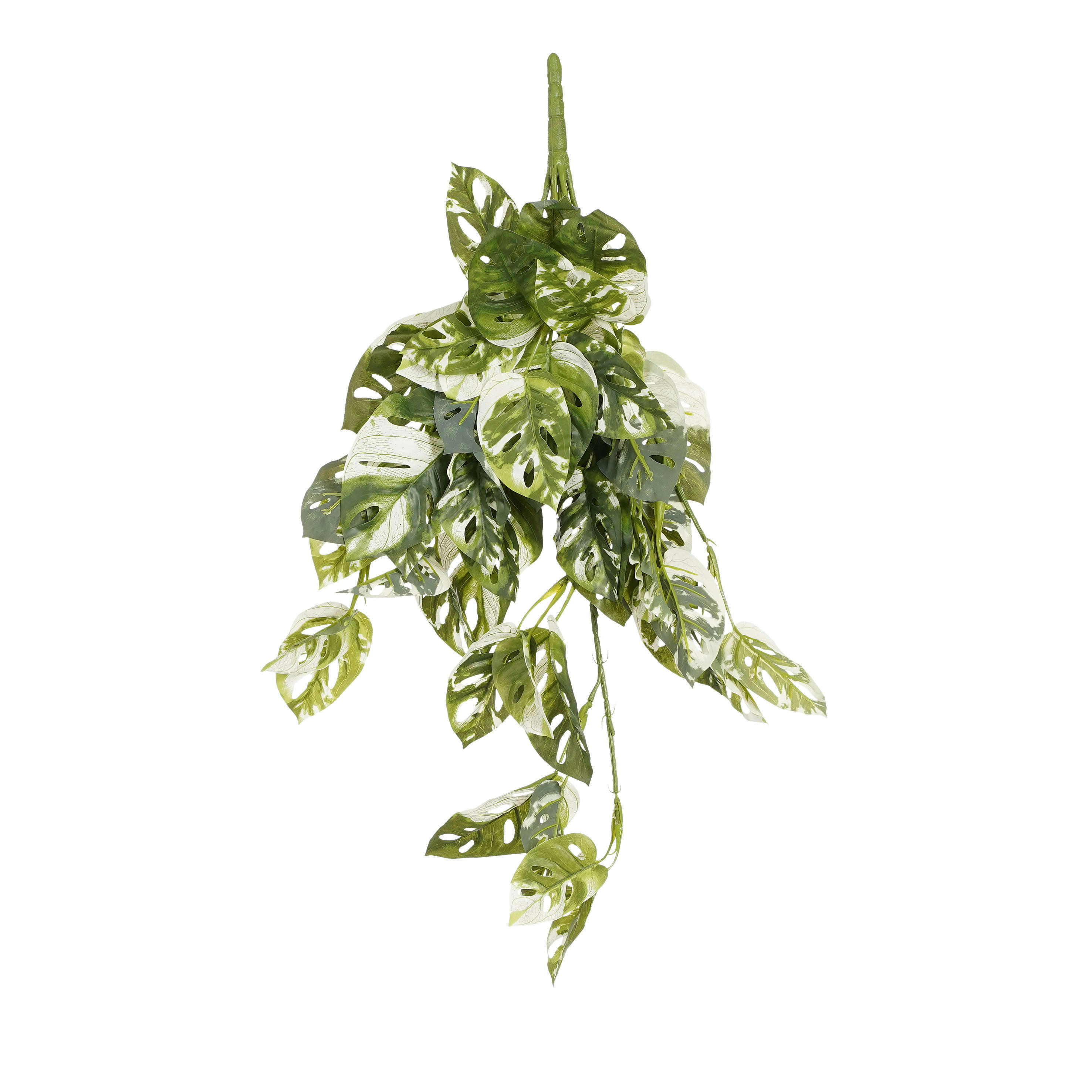 - Monstera adansonii suspendu artificielle vert panaché H69