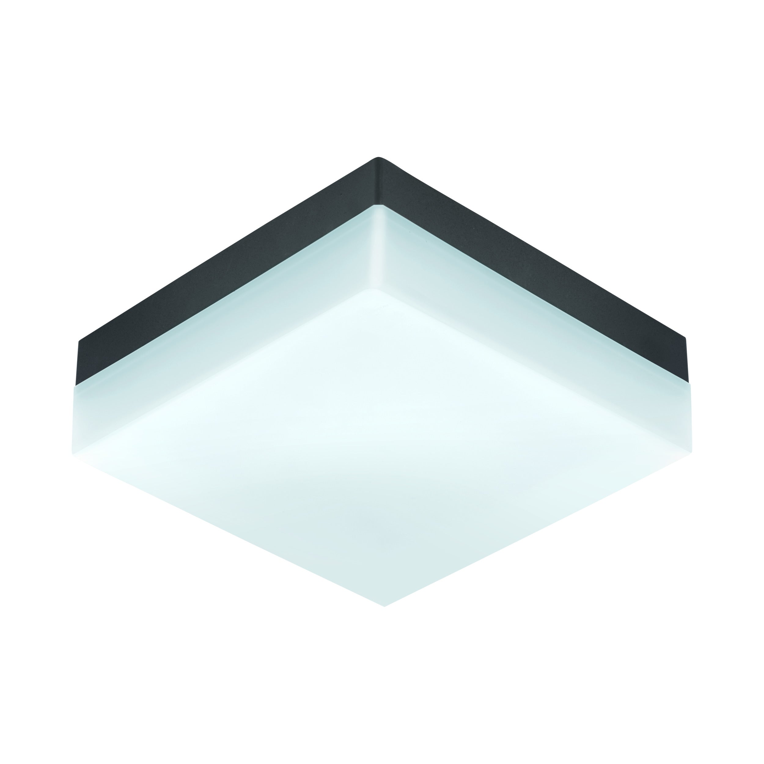 EGLO plafondlamp Sonella - wandlamp buiten - led - 21,5 cm - antraciet/wit