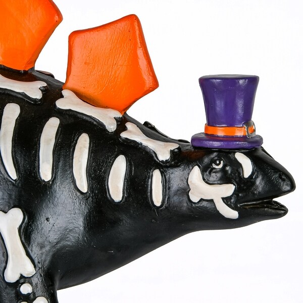 12" Halloween Black Dinosaur Tabletop Décor - 12 in