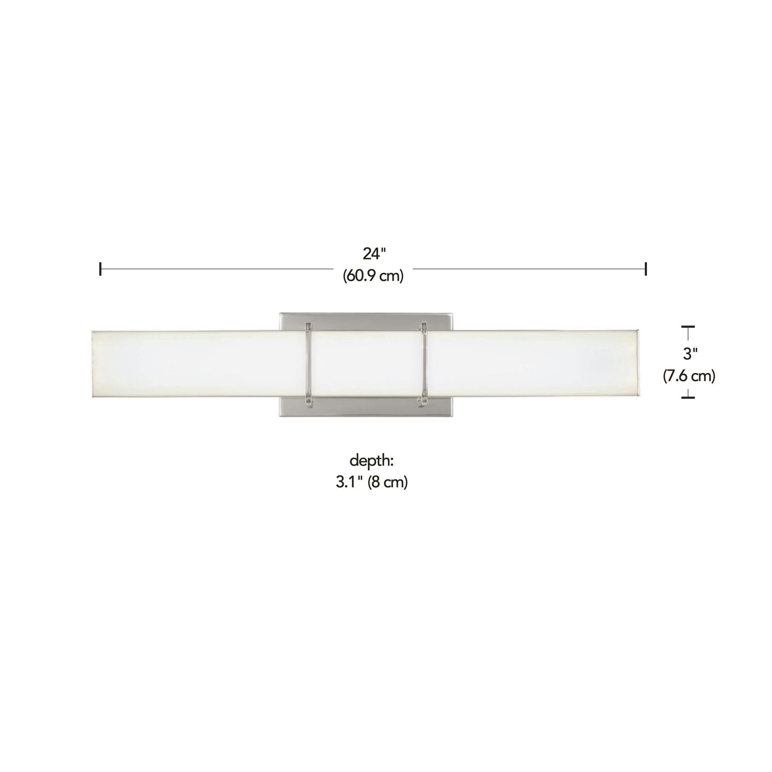 CANVAS Byrne LED Vanity Light, Polished Nickel