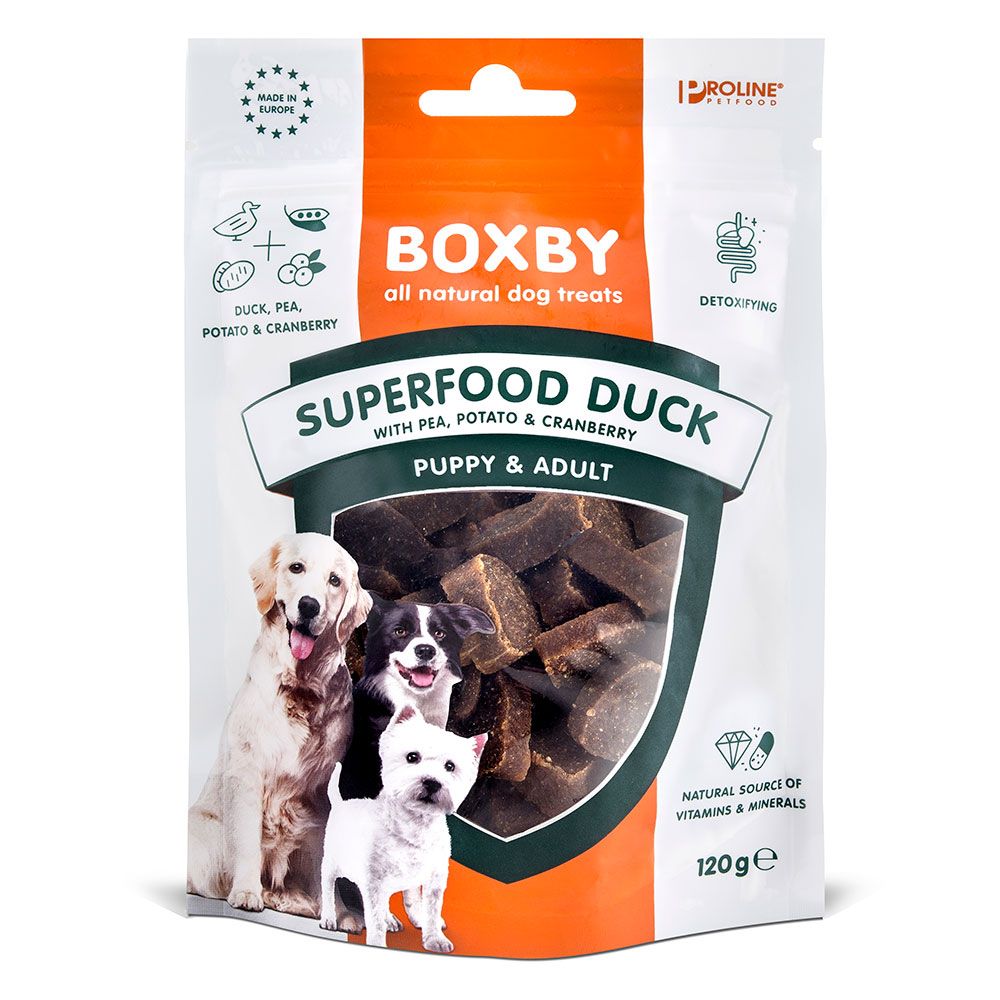 Boxby Dog Snacks Superfood with Duck, Pea and Cranberry