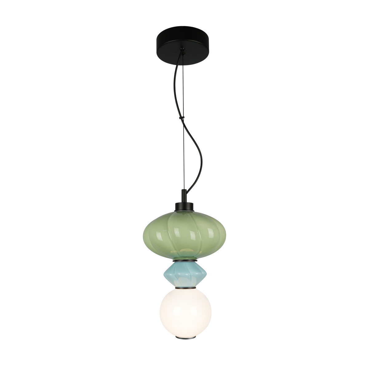 Lampa wisząca TORDI niebieska LED 1x8W Ciepła biel 903lm Italux