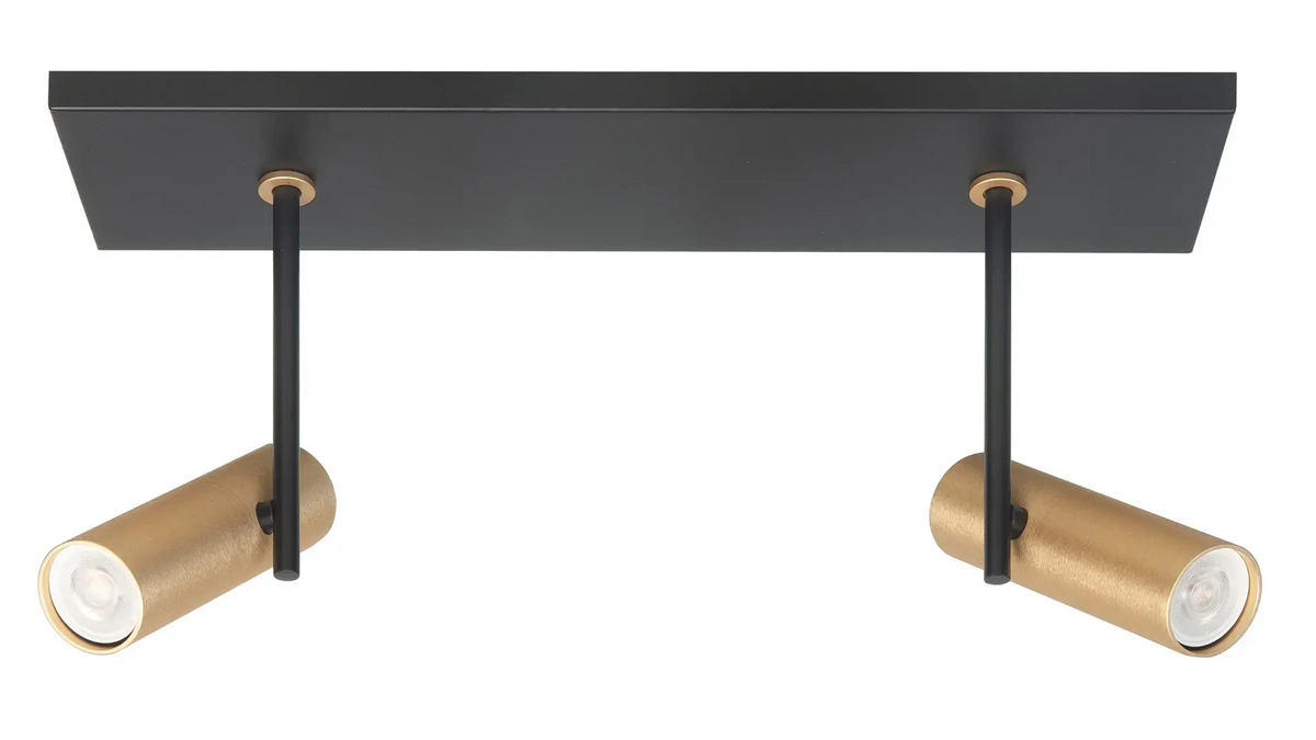 Highlight spot Trend - 2 lichts - 40 x 24  cm - zwart goud