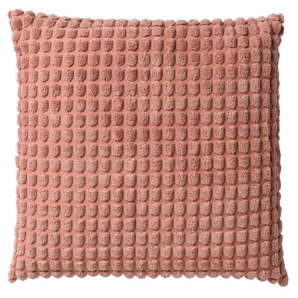 ROME - kussenhoes 45x45 cm - effen kleur - 3D-structuur - Muted Clay - roze