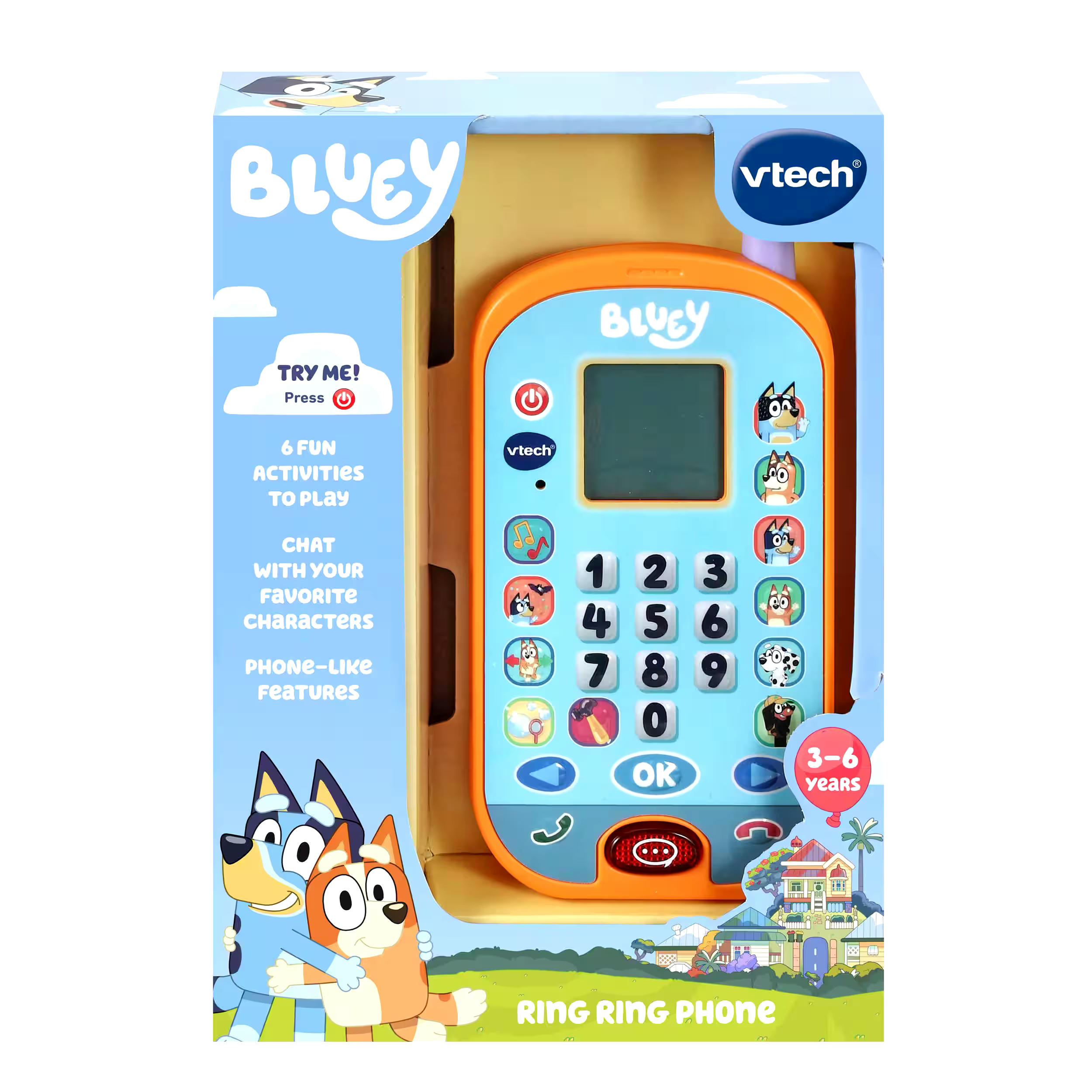 VTech Bluey Ring-Ring Phone, Ages 3-6