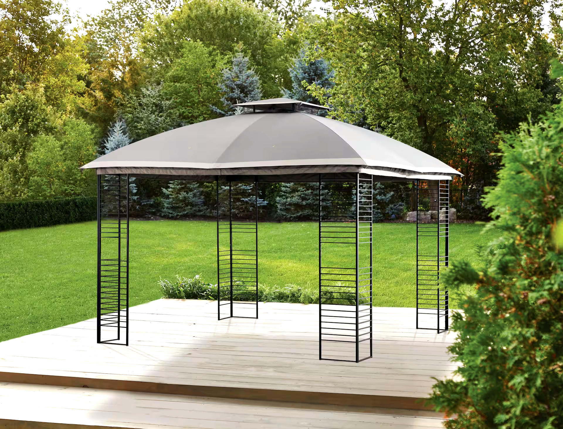 For Living Fabric Outdoor/Patio Replacement Gazebo Canopy for Saltair Gazebo, 10x10-ft
