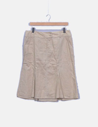 Camaïeu midi skirt Material|Linen