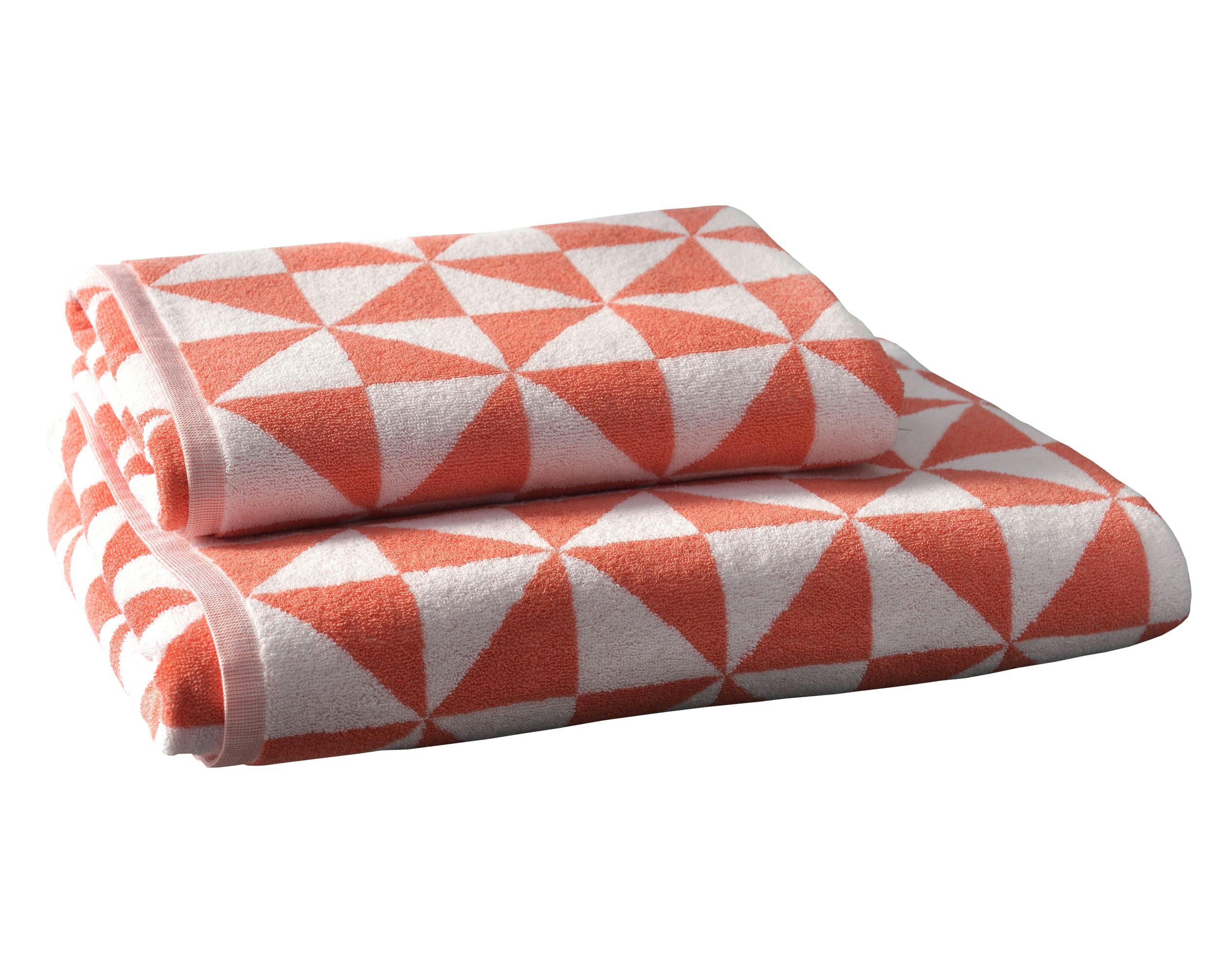 SHAPE - Serviette de toilette orange 50x100 en coton