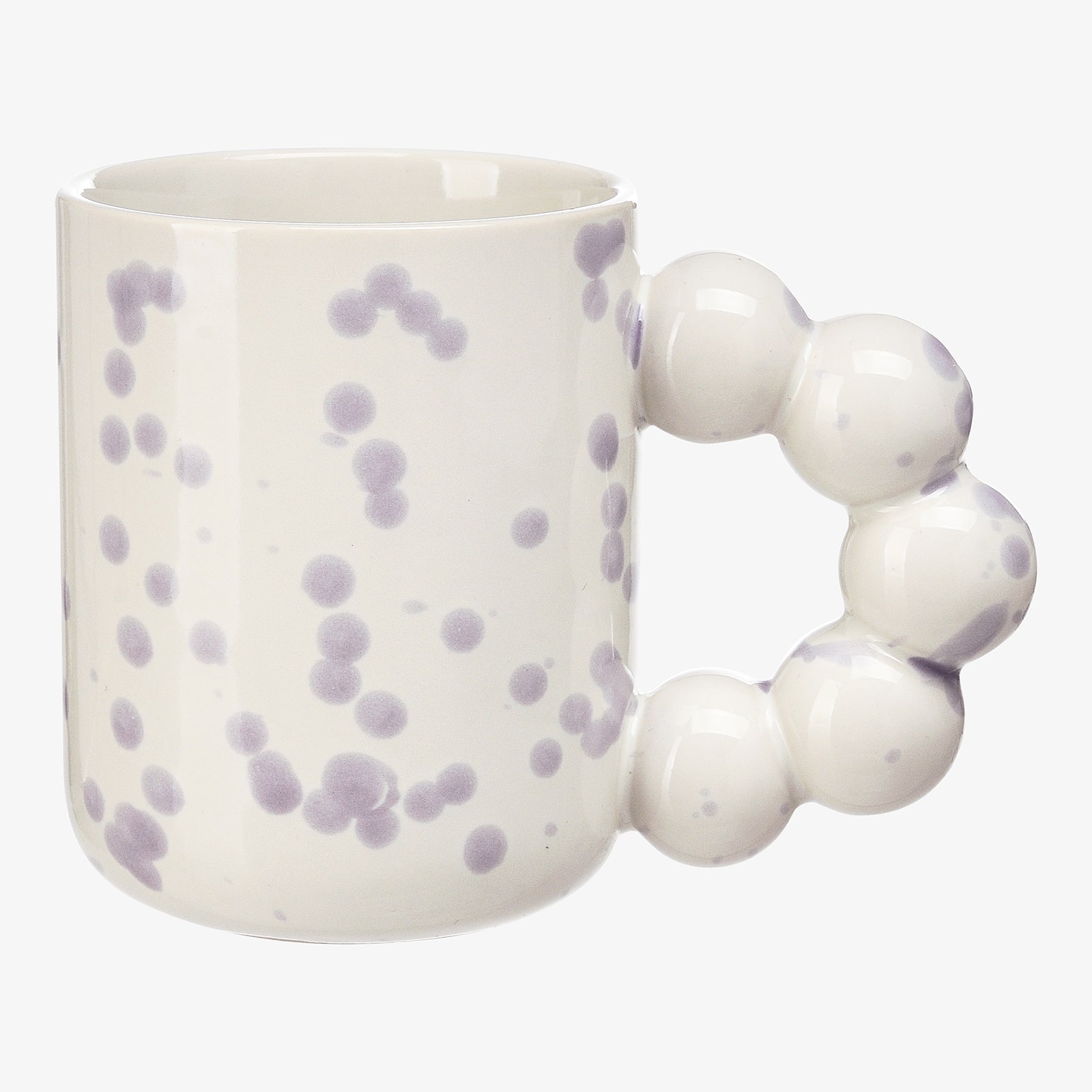Tasse Spots Violett,B 80 x H 100 x T 80 mm