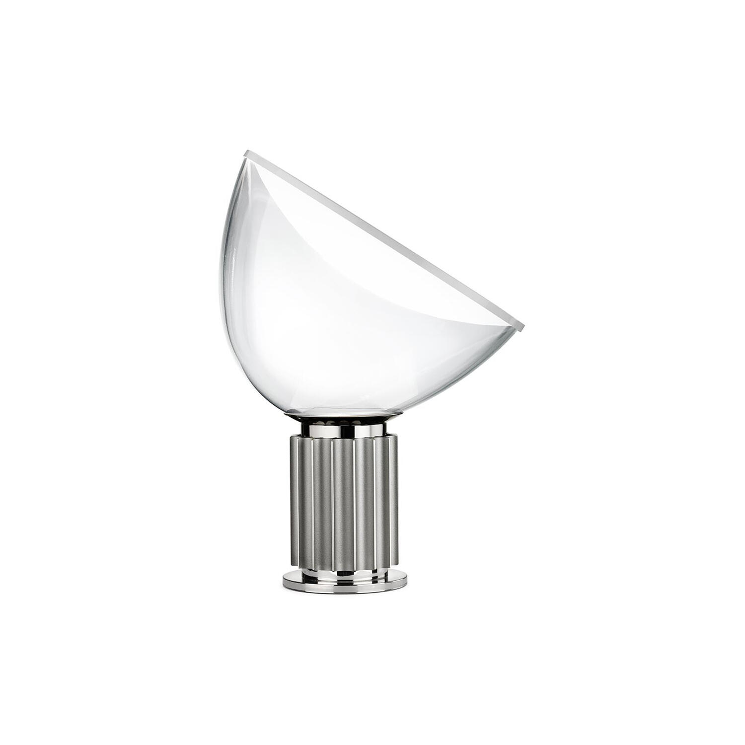 Taccia bordlampe, anodiseret sølv