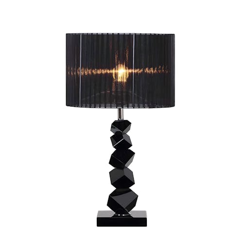 SOGA 55cm Black Table Lamp with Dark Shade LED Desk Lamp