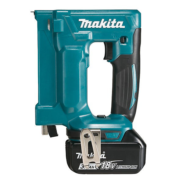 Agrafeuse sans fil 18 V MAKITA LXT DST112RFJ - 2 batteries 18 V 3.0 Ah, chargeur DC18RC, coffret MakPac