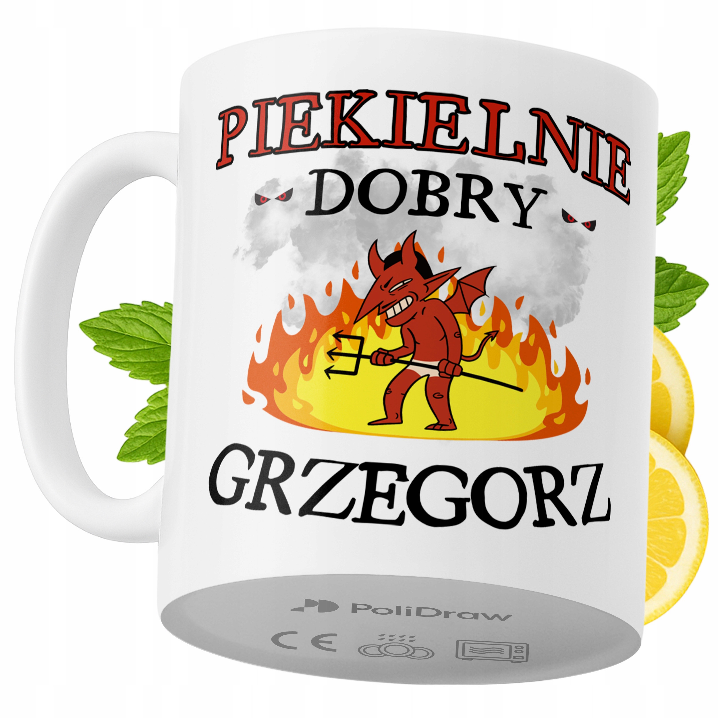 Kubek Dla Grzegorza na Prezent z Nadrukiem ze Zdjęciem 330 ml PoliDraw