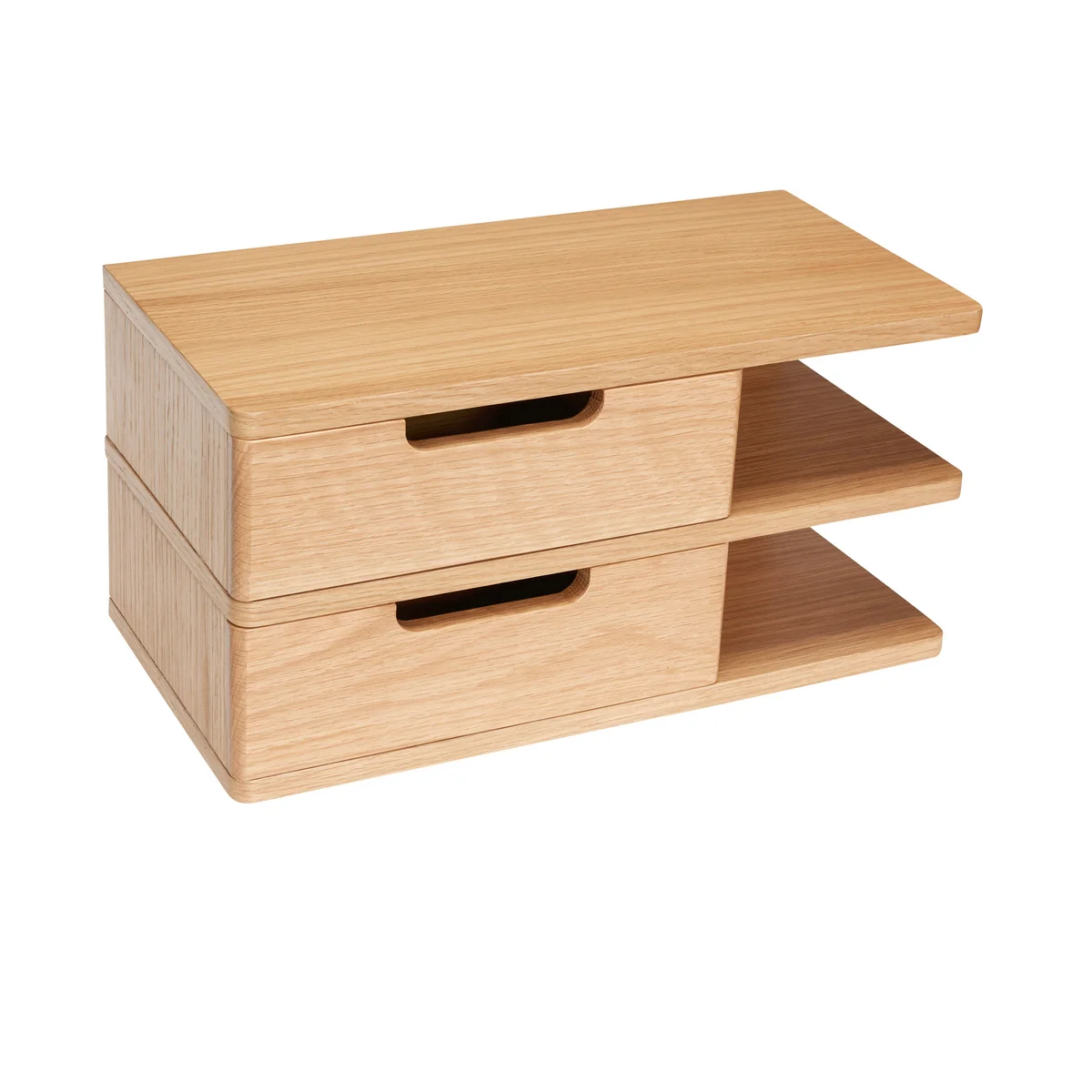 Hübsch Interior - Open Wandregal, 40 x 20 cm, Eiche