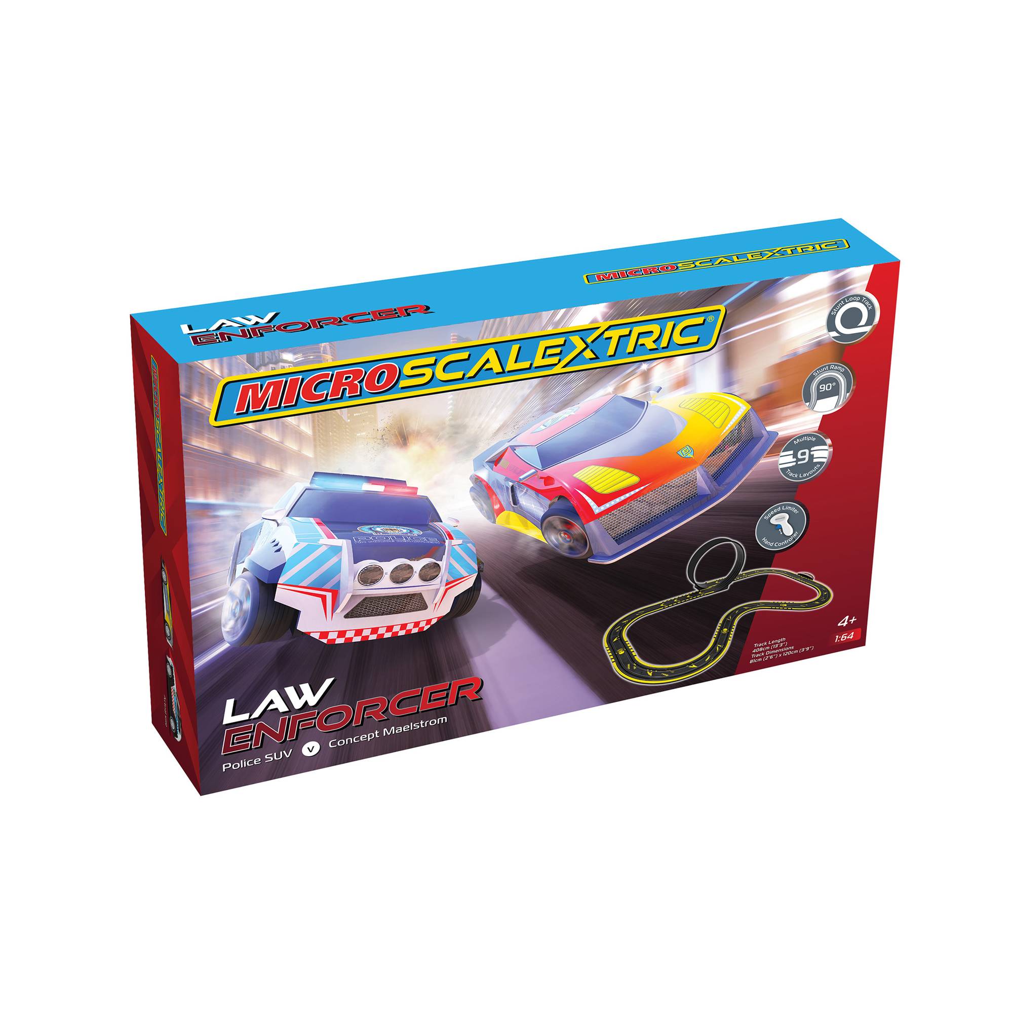Micro Scalextric Law Enforcer Race Set