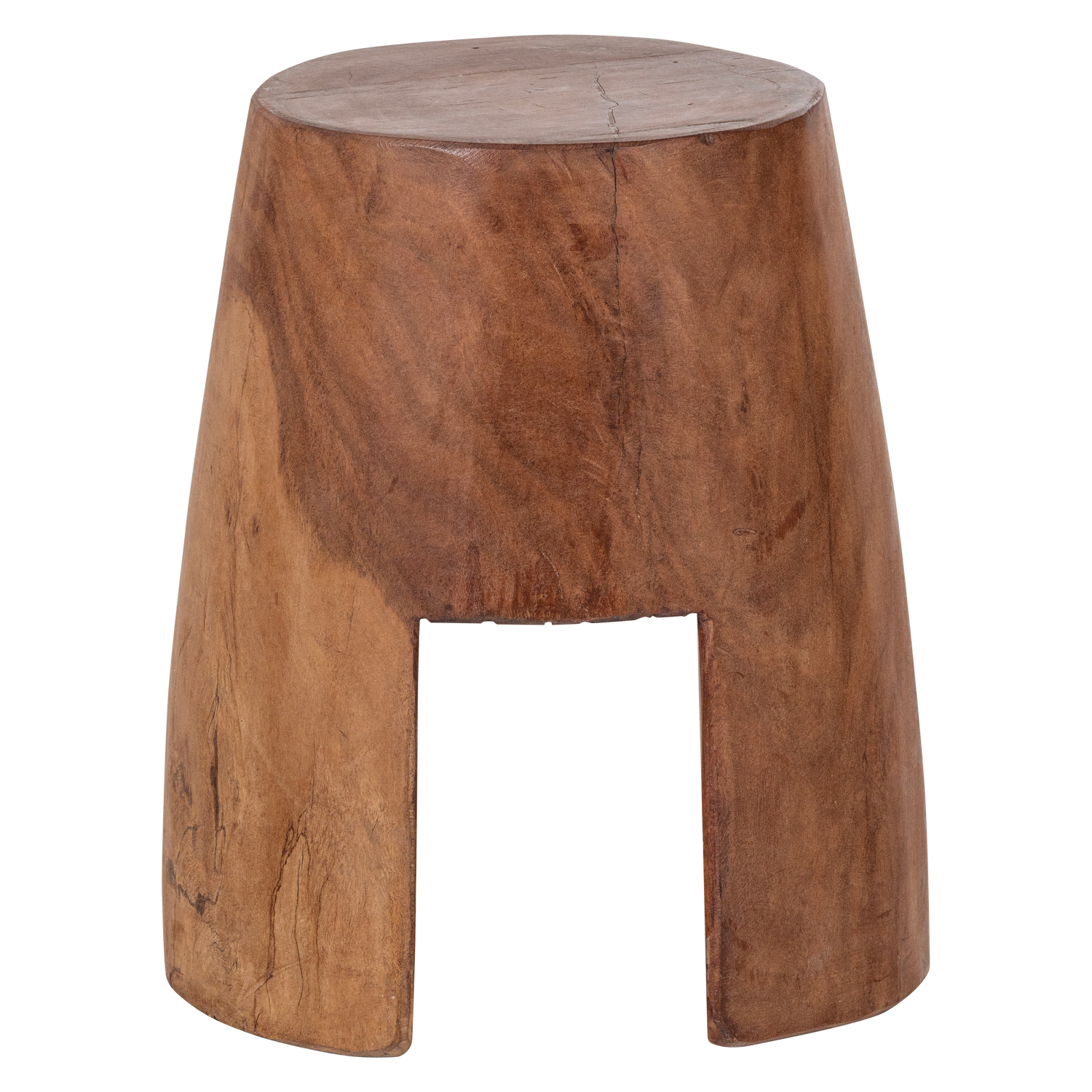 WOOOD kruk Viri - Hout - Naturel - 25x22x22