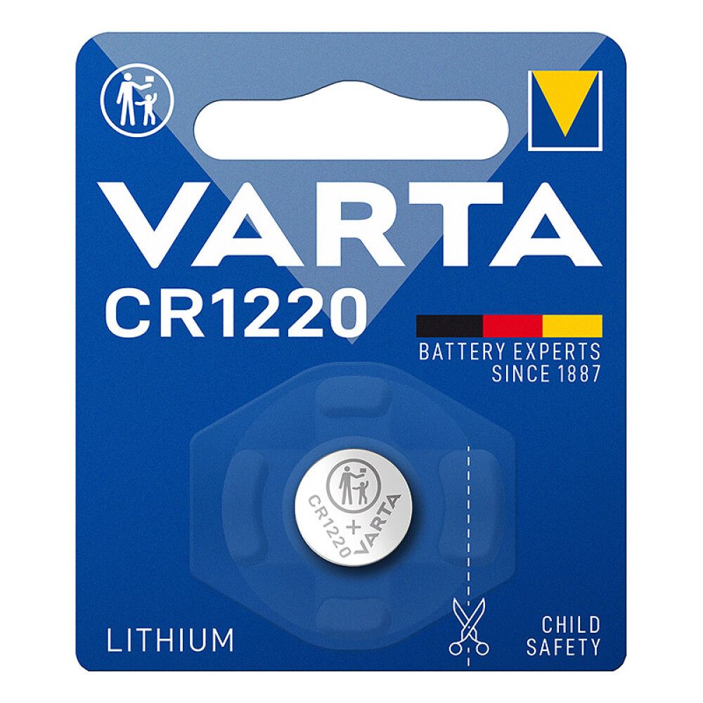 KNAPPCELLEBATTERI VARTA CR1220 3V