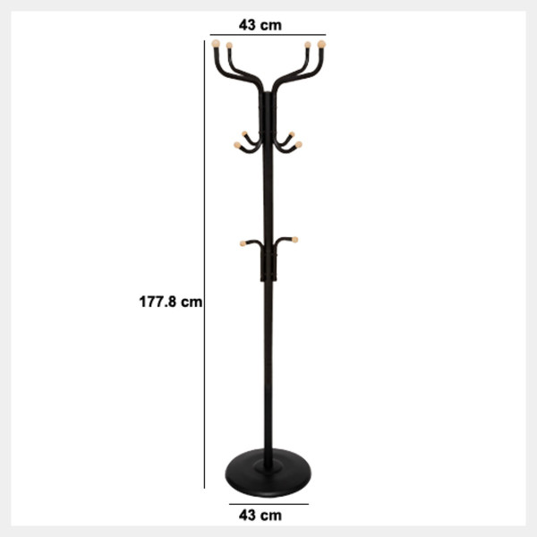 Wieszak Stojący Blackwood, Metalowy, Nowoczesny Design
