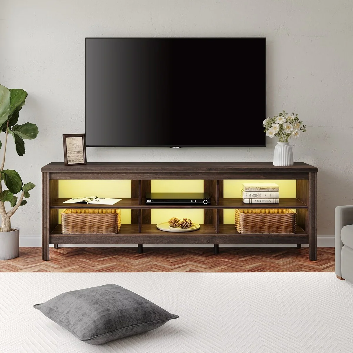 Classic TV Stand TV Console Table for 75 Inch TV, Television Stands