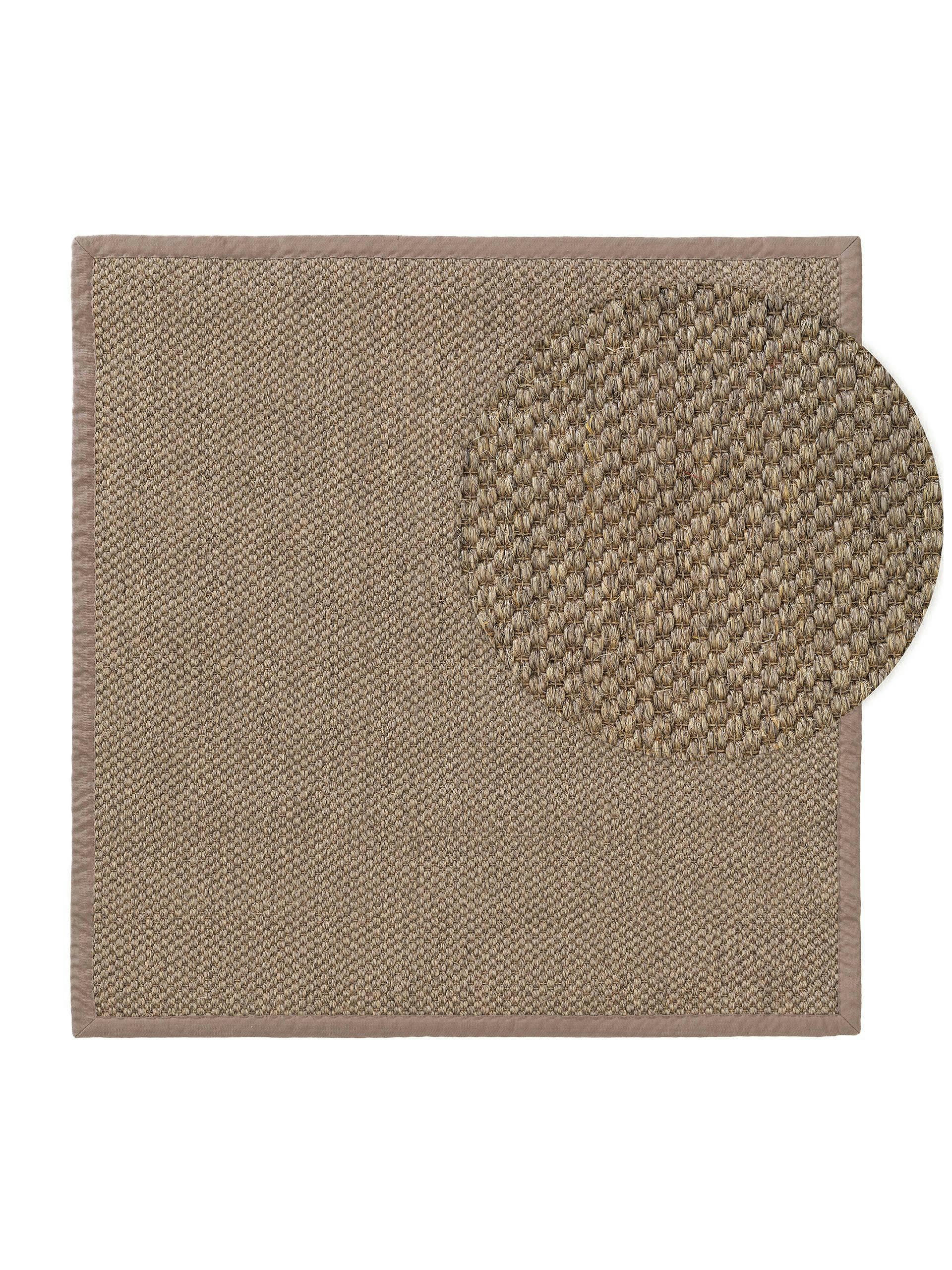 GRETA - Tapis sisal gris 150x150