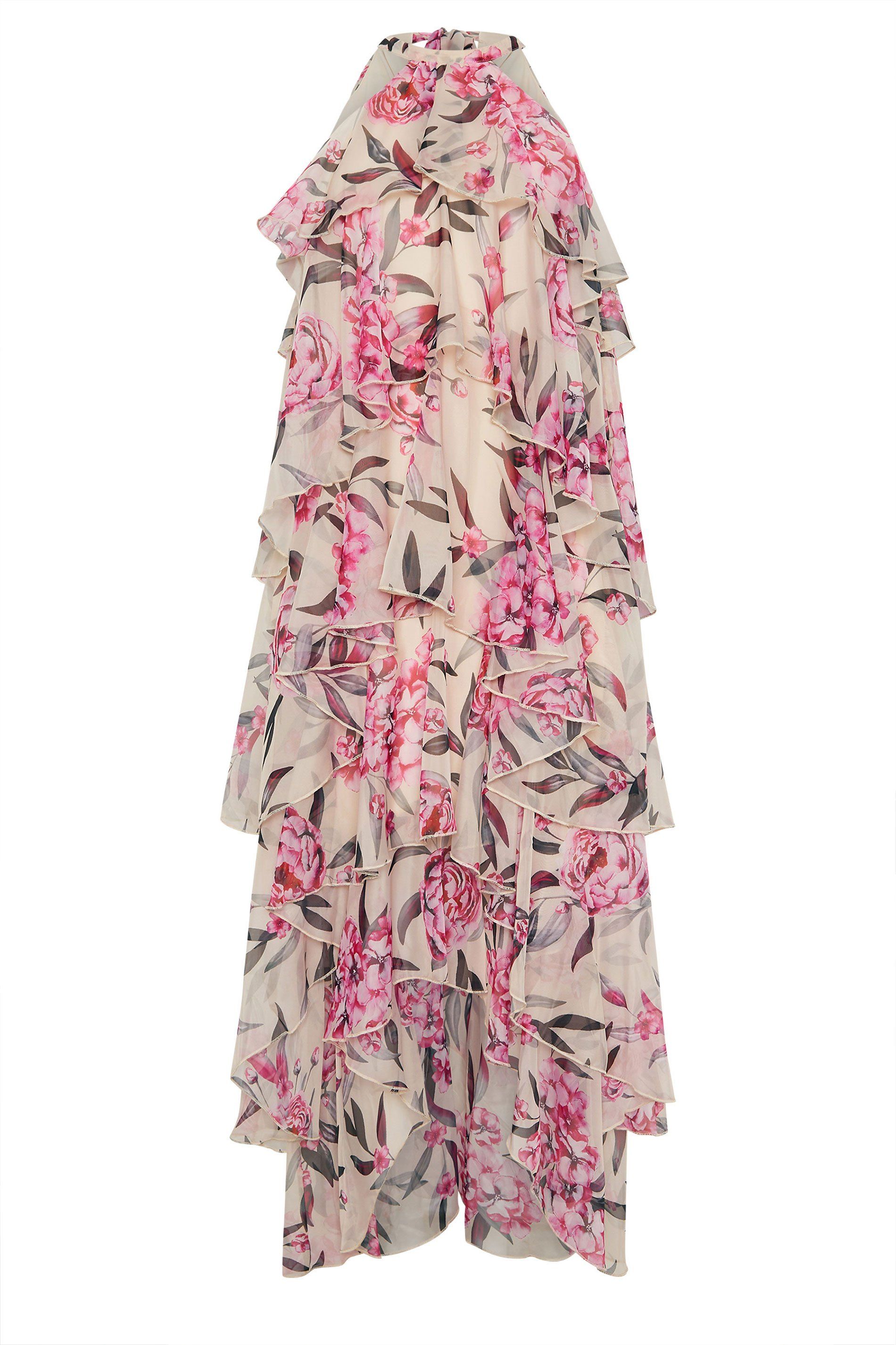 Star by Julien Macdonald Floral Chiffon Tiered Frill Dress