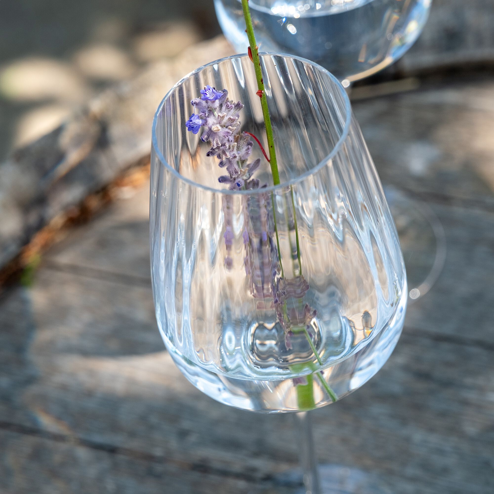 SYMETRIE - Coffret de 6 verres à pied tulipe en cristallin 45cl - transparent