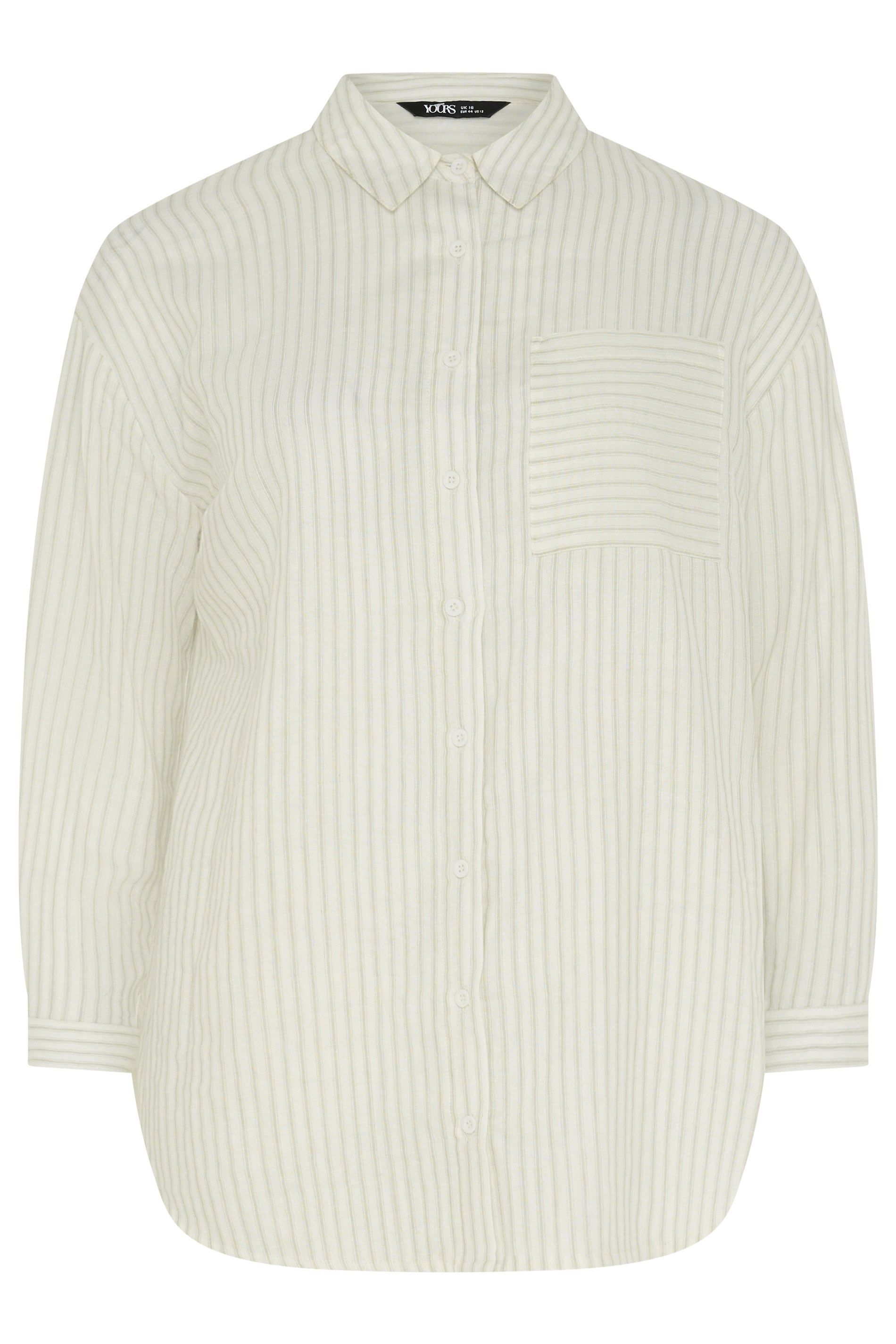 Yours Stripe Button Shirt