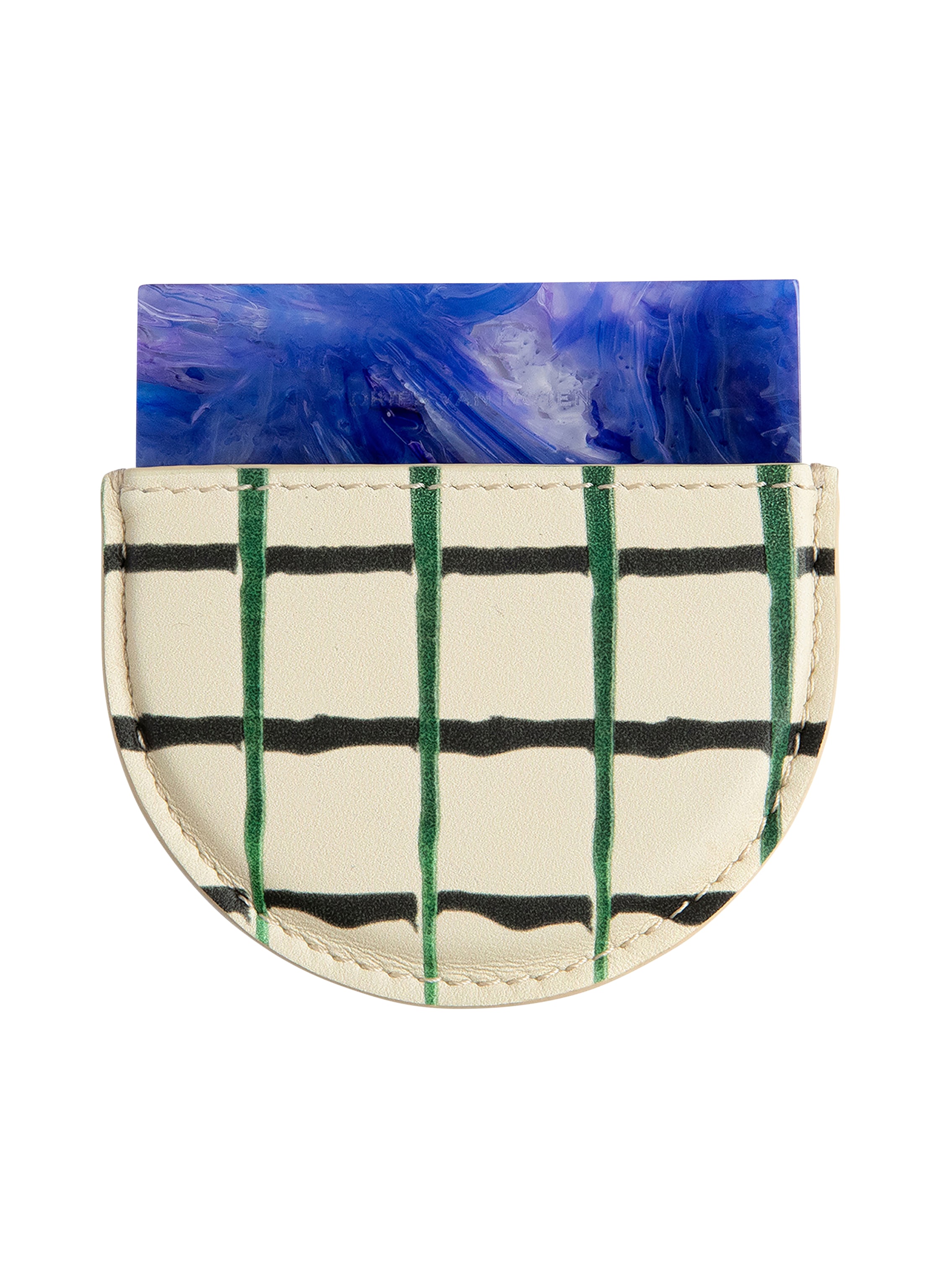 DRIES VAN NOTEN BLEU TARTAN