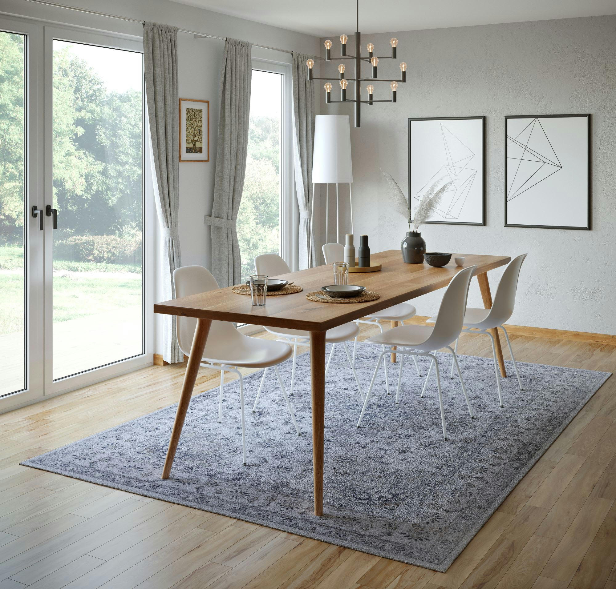 ADARA - Tapis vintage  tissé plat - beige 200x300 cm