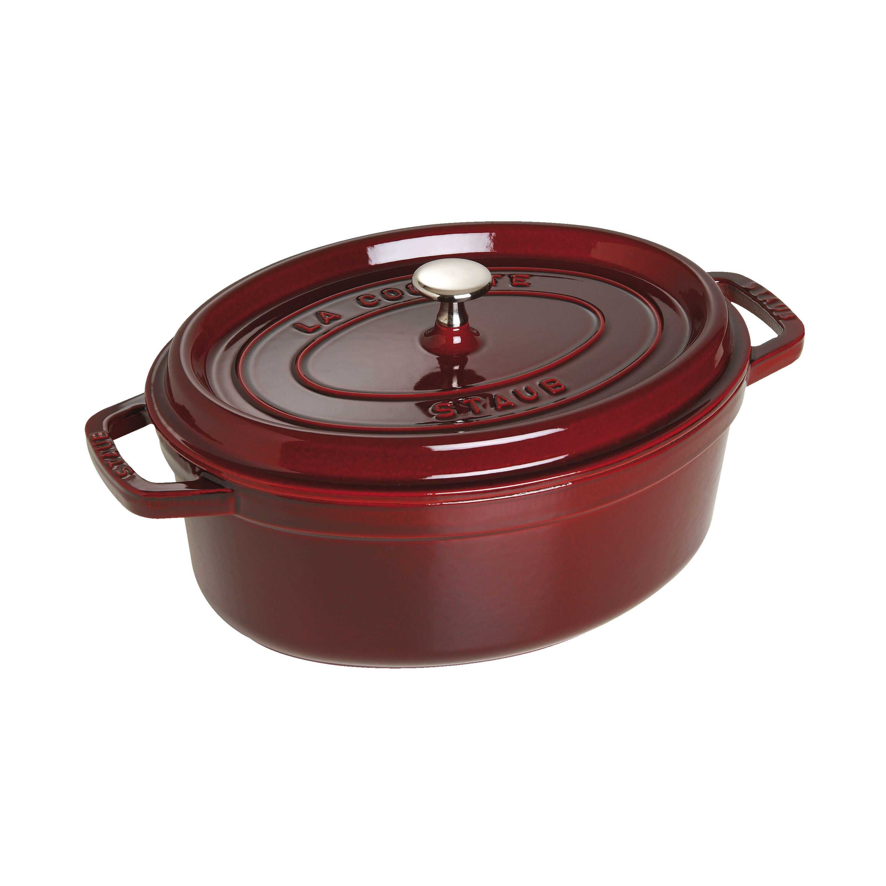 29 cm oval Cast iron Cocotte grenadine-red