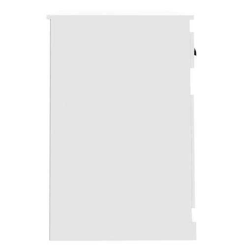 NNEVL Desk with Drawer White 115x50x75 cm Engineered Wood