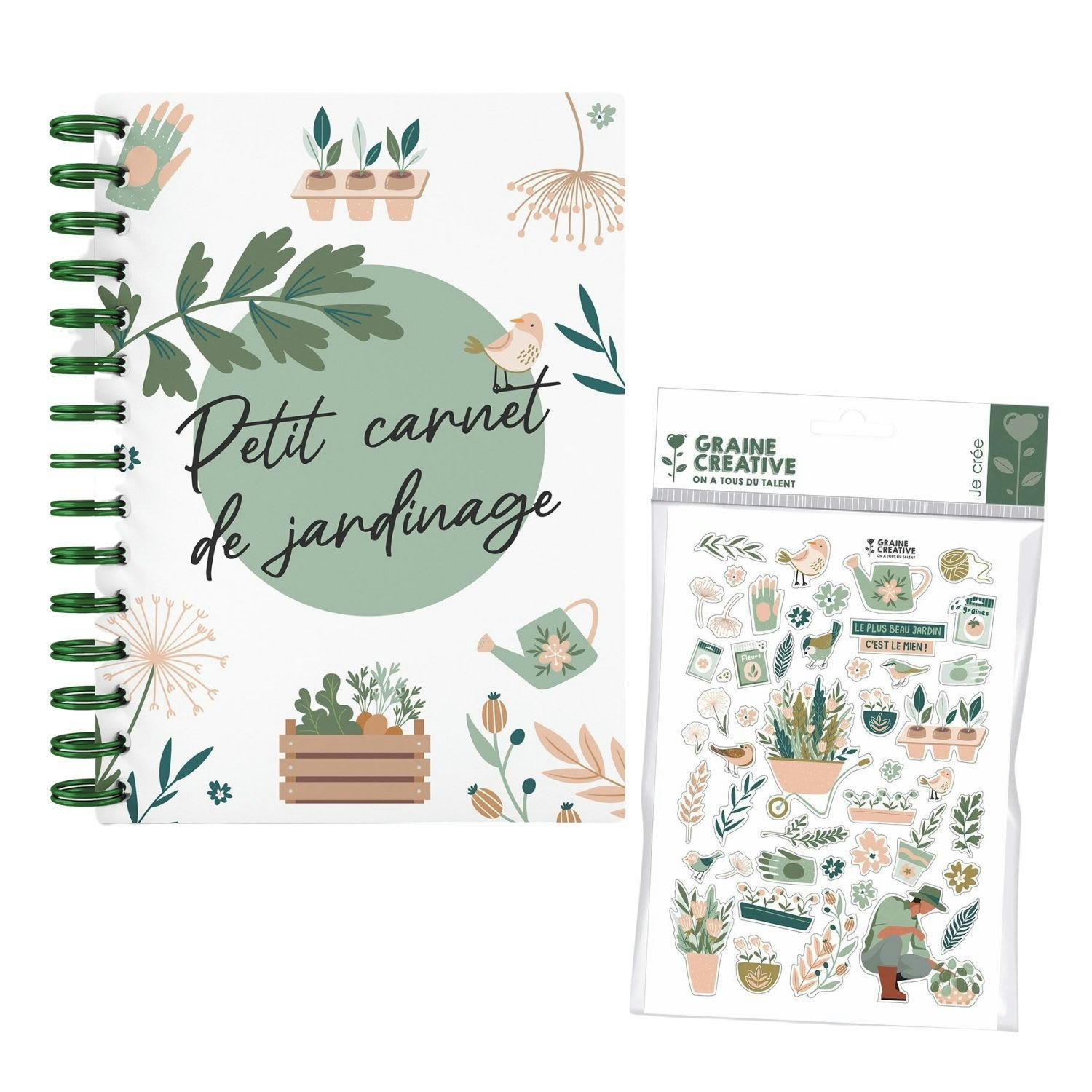 - Carnet de jardinage + stickers jardin