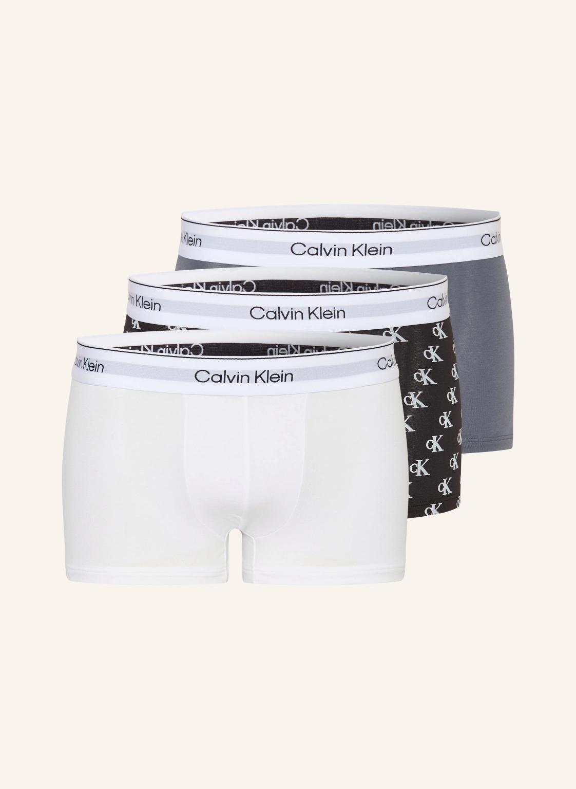 Calvin Klein 3er-Pack Boxershorts ICON COTTON STRETCH Low Rise